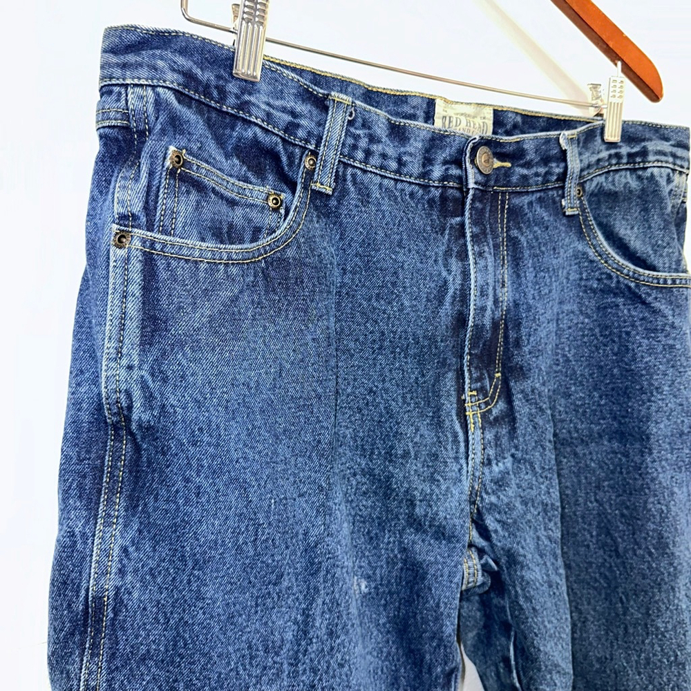 Men's Red Head Brand Co. Blue Lined Jeans Waist 35 X 32 - Picture 10 of 16